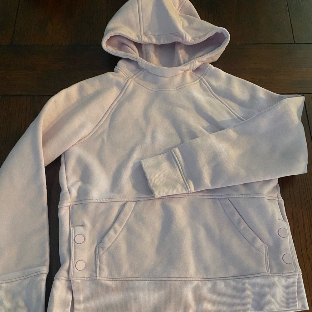 Athleta pale pink hoodie